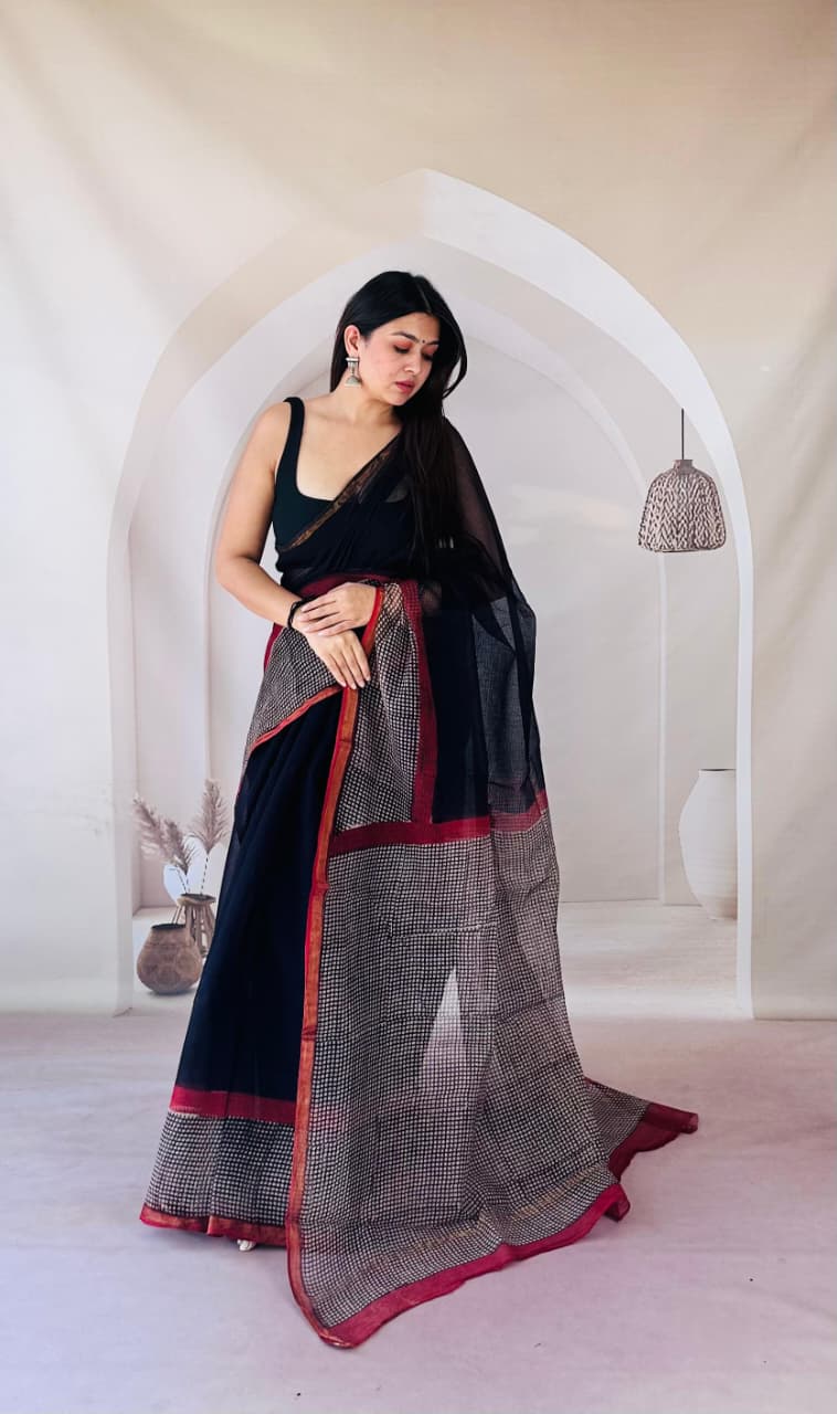 kota_doria_saree - the_bagru_vastrakala