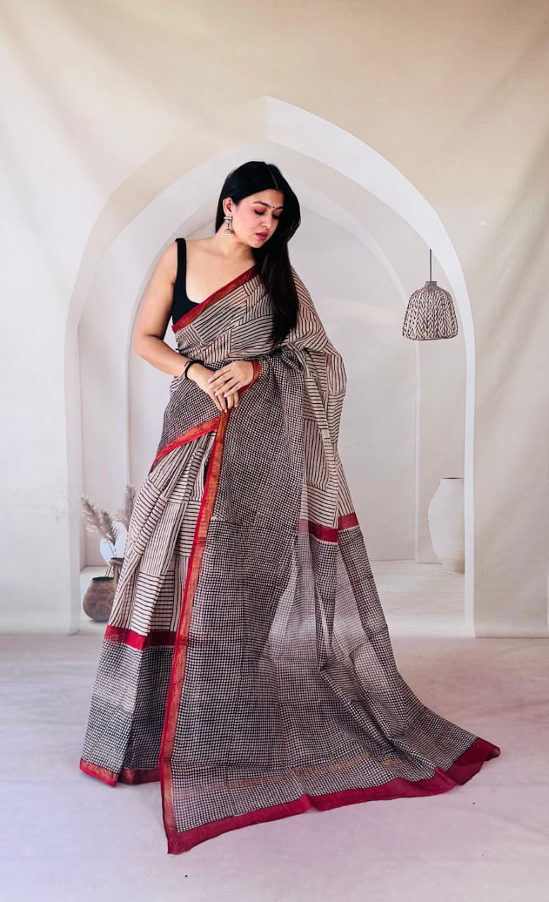 kota_doria_saree - the_bagru_vastrakala