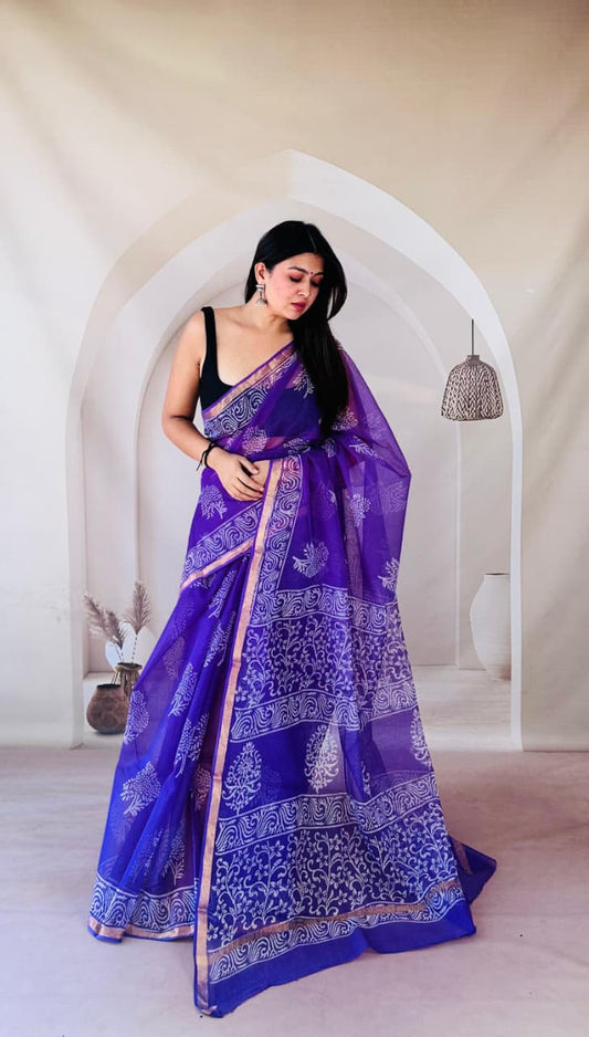 kota_doria_saree - the_bagru_vastrakala